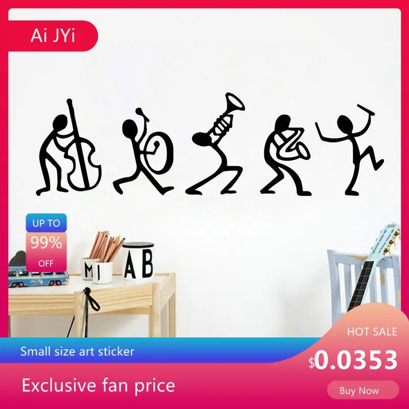 

Interesting wall stickers for the dwarves band guitar cartoon wall stickers for home children's room game room decoration yy43