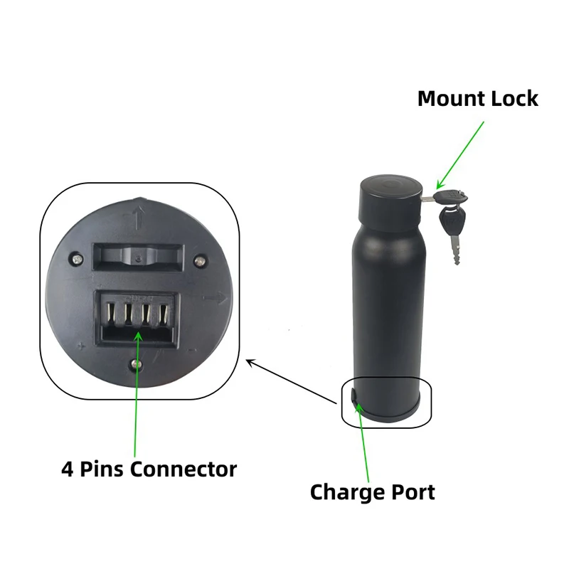 電動折りたたみ式電動自転車,シティバイク用バッテリー,36V, 10Ah