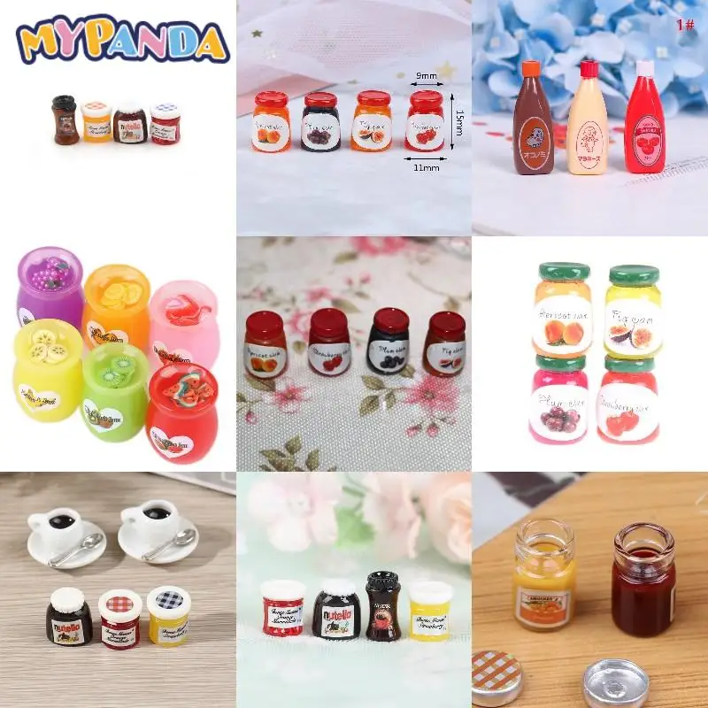 

Миниатюрный Кукольный домик 1 сделай сам 1:12 Casa Boneca салат Jam Coffee Ketchup Bottle кухонный кукольная посуда игрушечный дом аксессуары