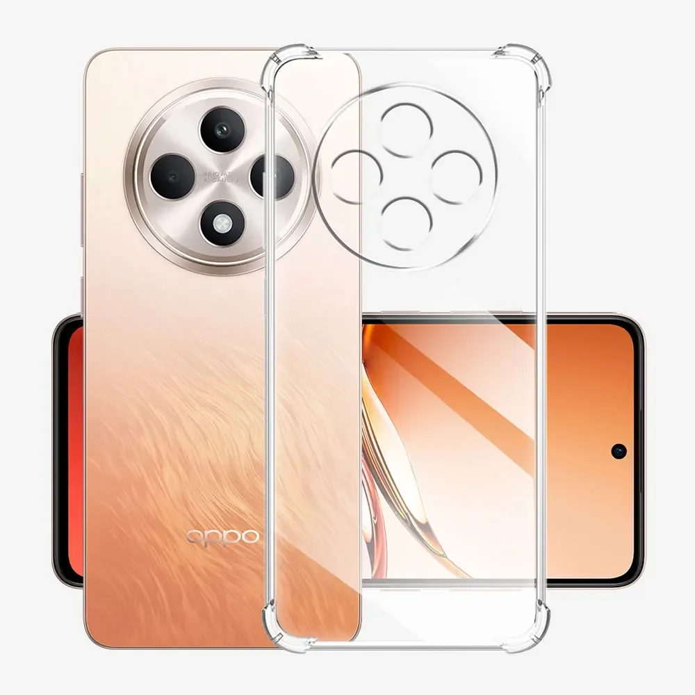 Enhanced Soft Silicone Shockproof Clear TPU Phone Case with Airbag Protection