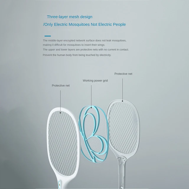 Elektromos Szúnyoggyilkos Légy Swatter Csapda Usb Újratölthető Szúnyog Ütő Rovar Gyilkos Beltéri Kültéri Vezérlés Light - Image 6