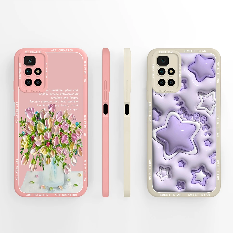 Cute Healing Pattern Slim Silicone Phone Case - Premium Protection Back Cover