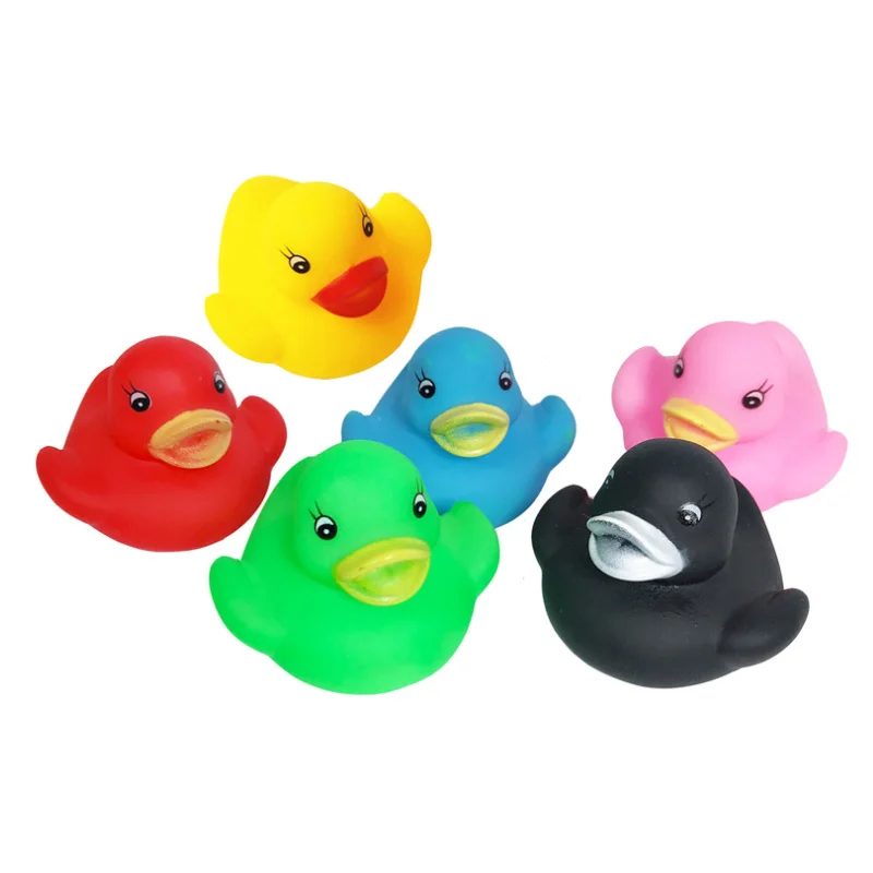 50pcs Mini Rubber Duck Bath Duck Toys for Toddlers Boys Girls Squeak Float Rubber Ducks Duck Hunt Activity Swimming Water Toys