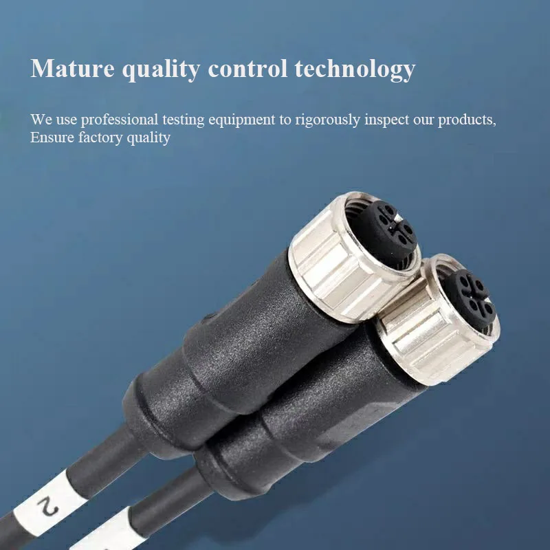 Connettore M12 Impermeabile IP68 - 2/3/4/5/6/8 Pin Per Cavi Alimentazione E Controllo - Foto 12