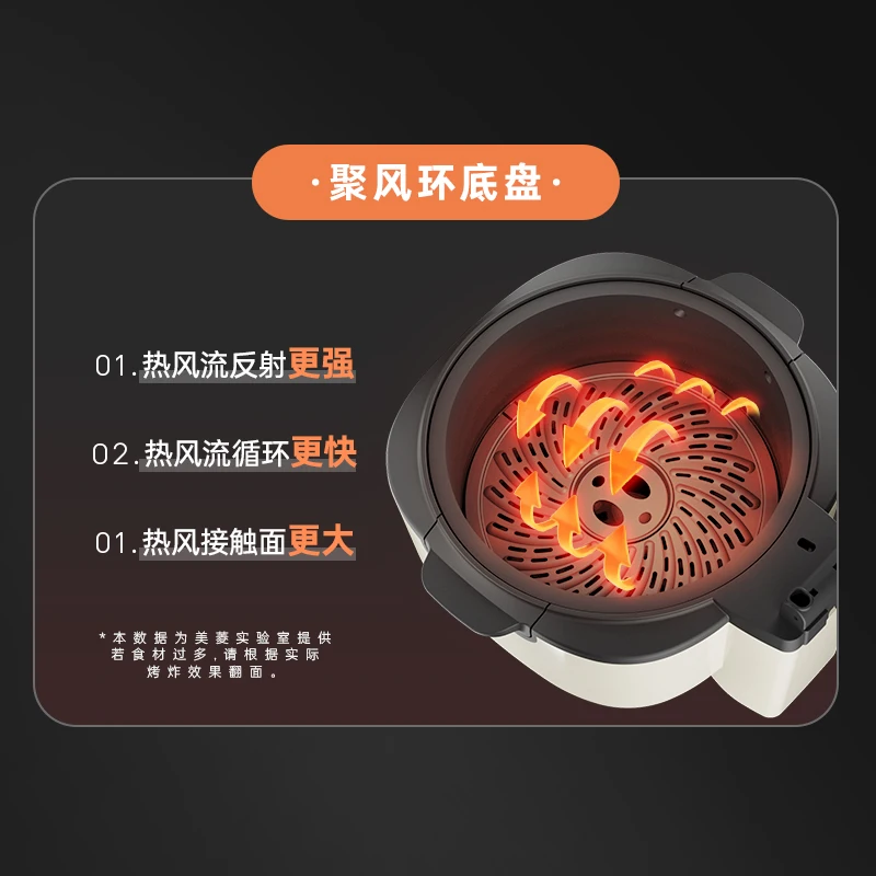 Kitchen Technology Air Fryer - Home integrated fryer. Light fat, low oil frying. Multifunction electric oven for healthy cooking 4