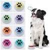 Dog Squeak Toys With Paw Print Hexagonal Recordable Talking Sound Button Dog Toy Interactive Voice Buttons For Communication Dog 1