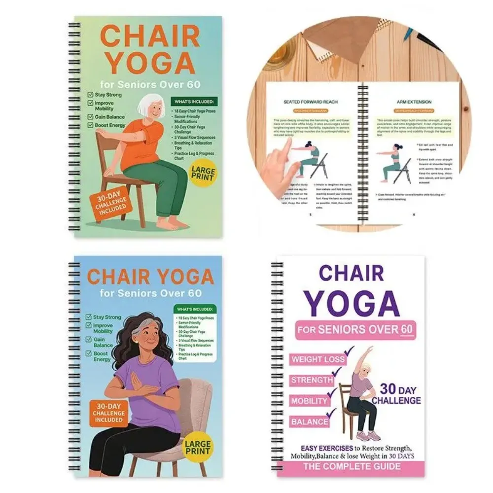 New products elderly chair weight loss yoga books A variety of general sports books elderly sports yoga books - 4