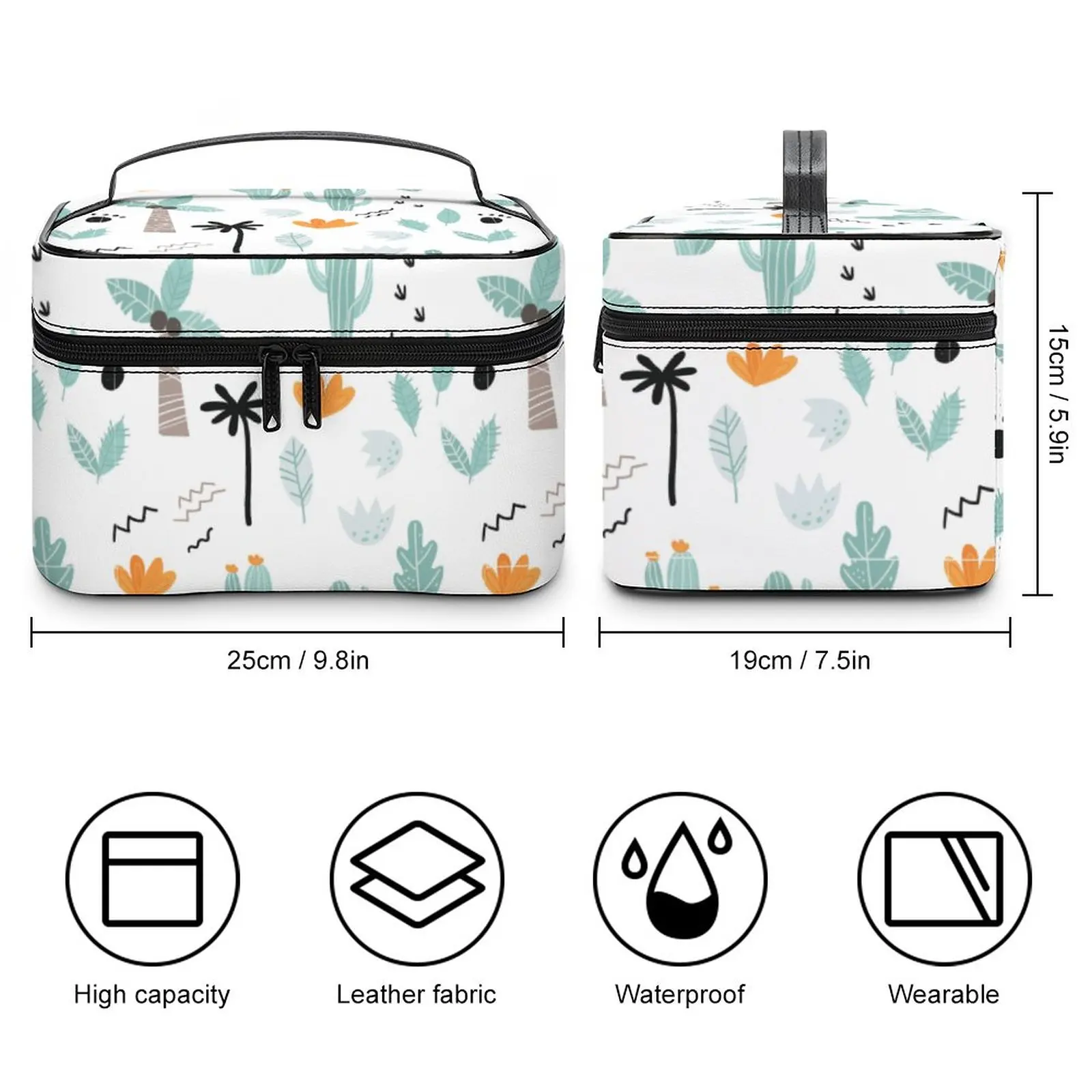 Outdoor Multifunction Cosmetic Bag Girl Waterproof Make Up Case Large-Capacity Travel Cosmetic Bag Fashion Make up Pouch Case