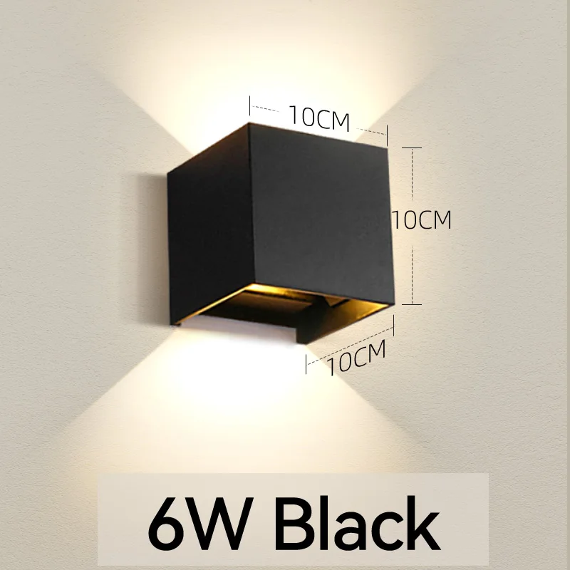 6W Square Black