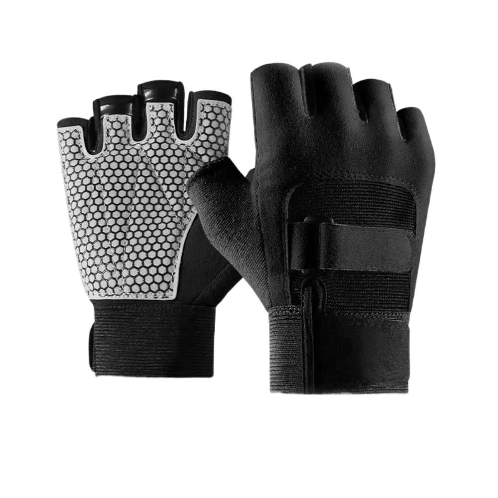 

Hygroscopic and Sweat Releasing Cycling Gloves Silicone Anti Slip Portable Road Bike Gloves Thickened Shock Absorption