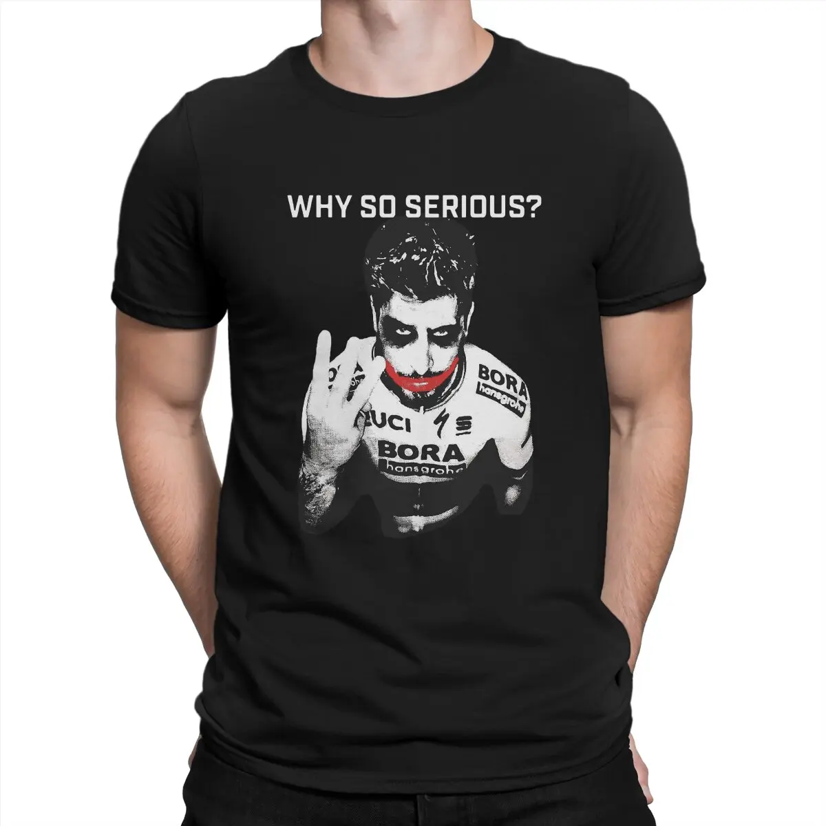 Joker T-Shirt for Men Peter Sagan Driver Novelty 100% Cotton Tee