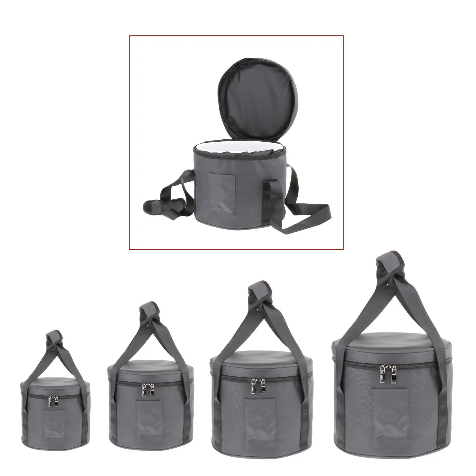

Crystal Bowl Case Fittings with Handle Carrier Durable for Travel