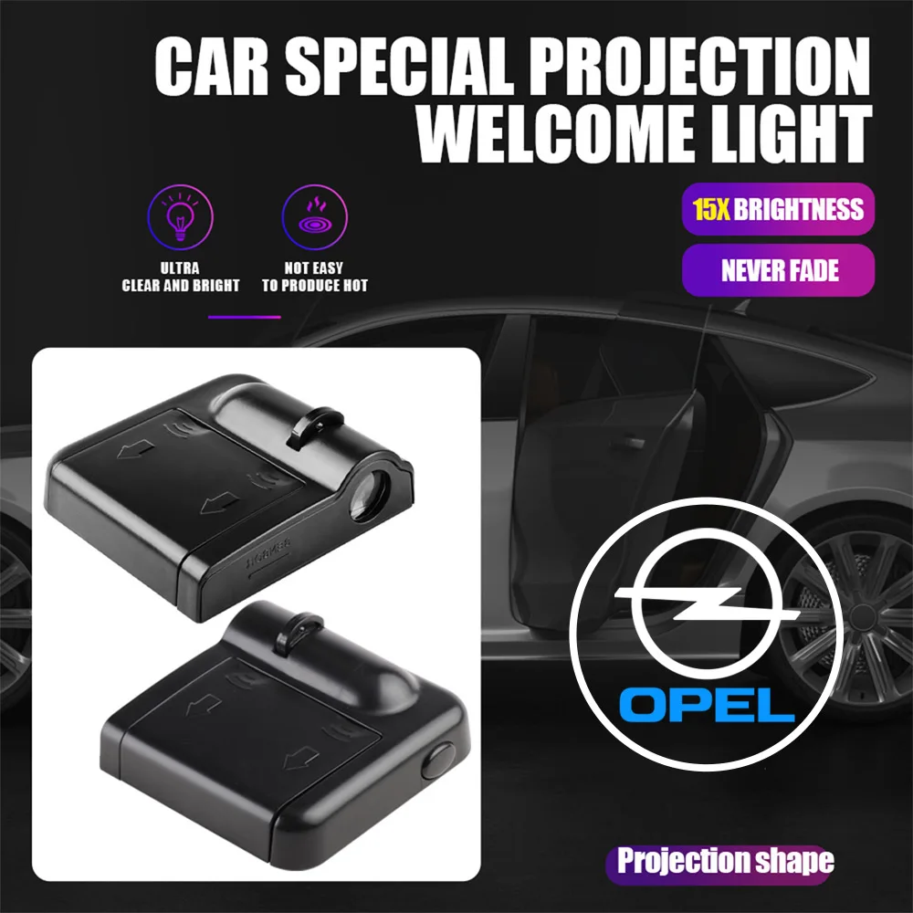Car Door Emblem Light Lamp Wireless Laser Projector Auto