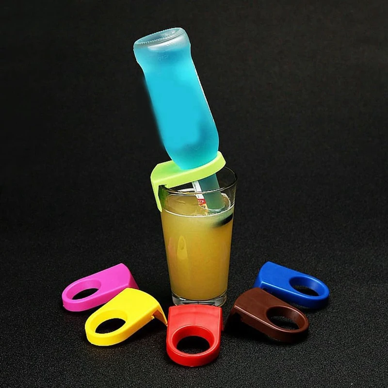 F-T Beer Snaps, Cocktail Bottle Clips, Bottle Holder Plastic Drinking Clips, Stemware For Birthday Wedding Parties