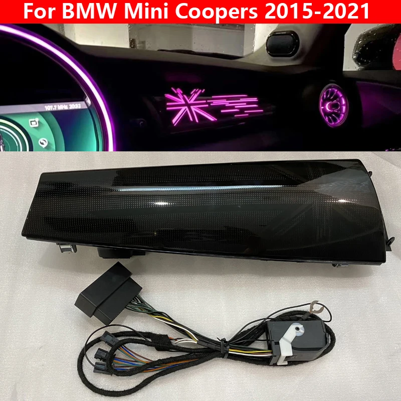 12-color Set For BMW Mini Coopers 2015-2022 LED Car Decorative Dashboard Luminous Nozzle Ambient Light Co-pilot Atmosphere Lamp