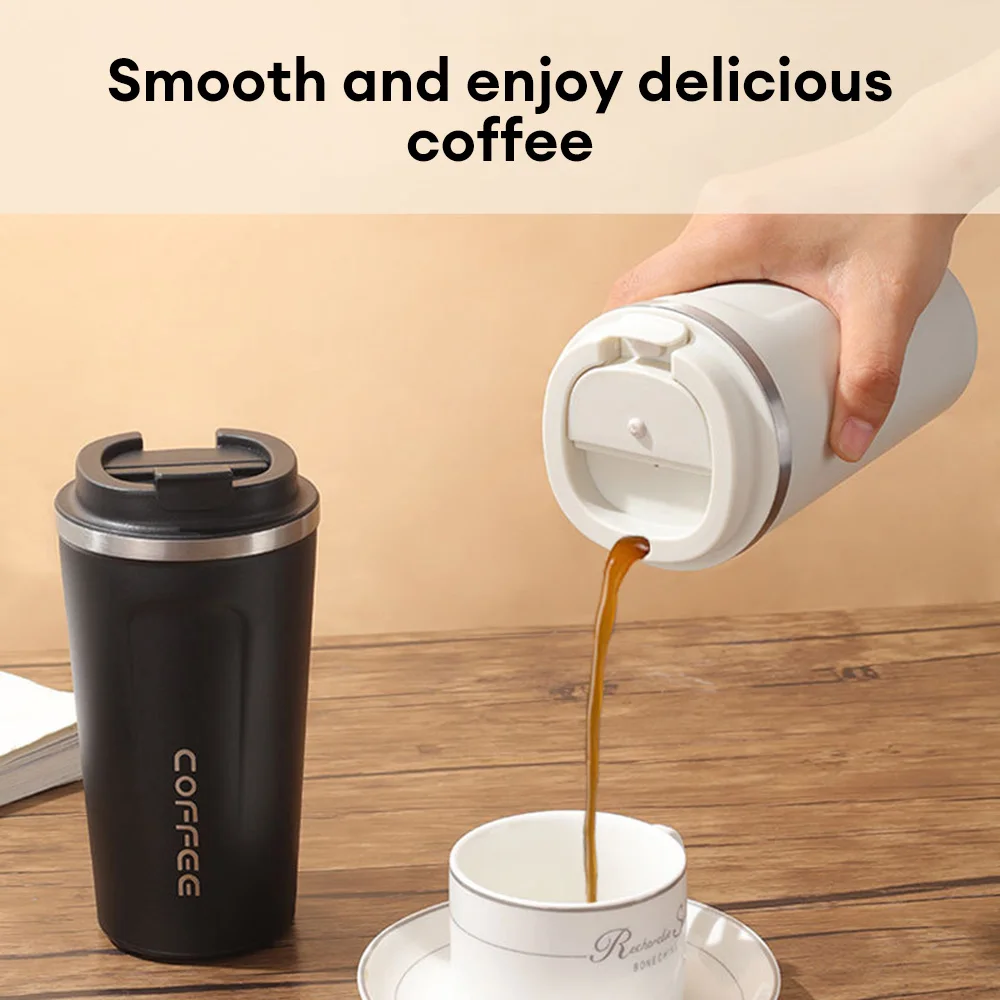 380ml Thermal Cup Stainless Steel Cold Hot Drinks Vacuum Flask Tea Coffee  Mug For Camping Outdoor Driving Biking Sport - Vacuum Flasks & Thermoses -  AliExpress