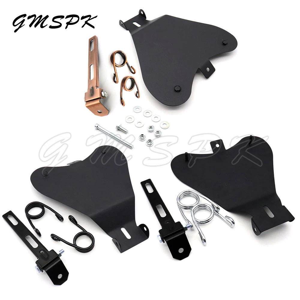 

Motorcycle Solo Seat Mount Kit Scissor Springs Mounting Bracket Baseplate Fit for Harley XL883 XL1200 Bobber Custom Honda Yamaha