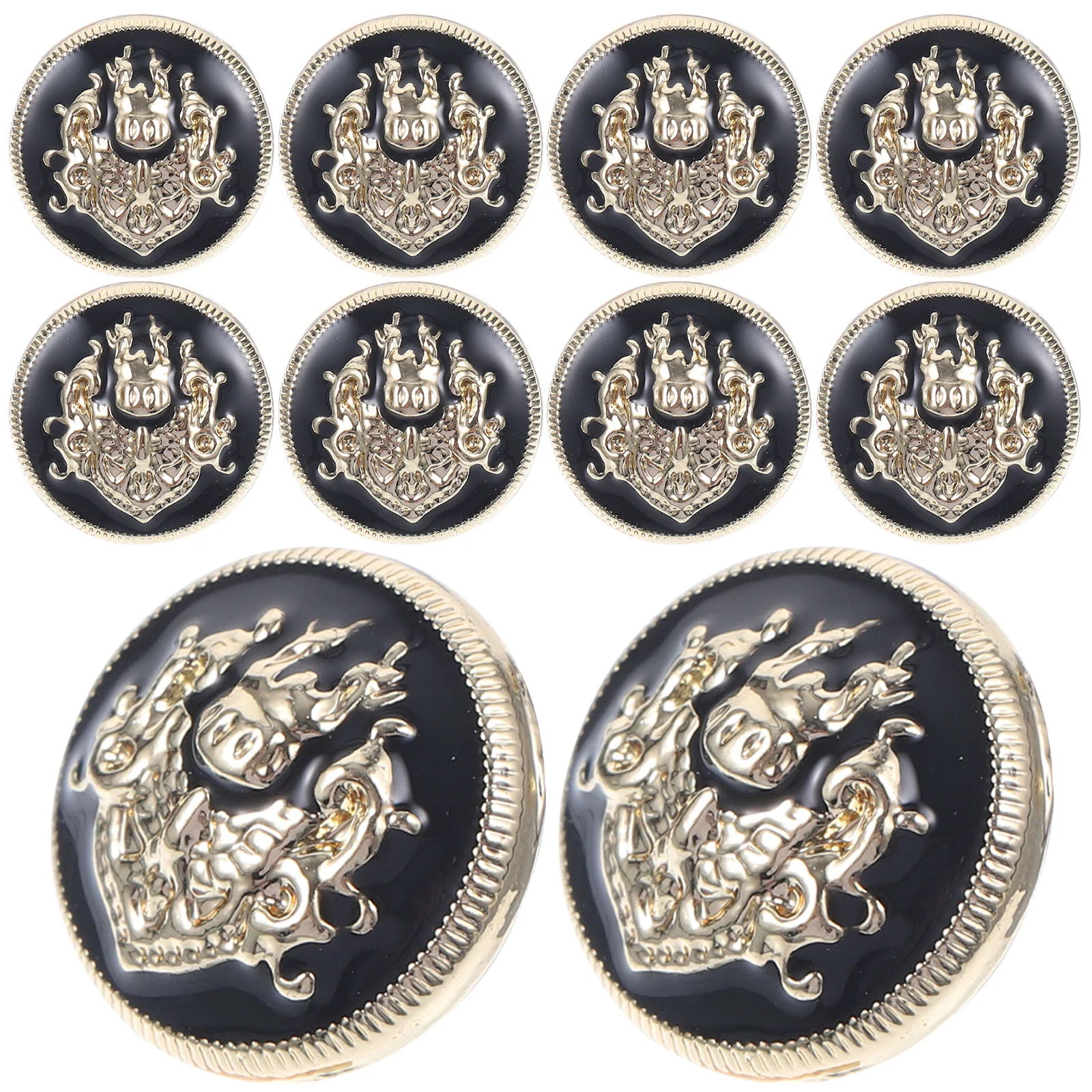 

Milisten Metal Blazer Button Set Vintage Suit Button Clothes Sewing Round Shaped Blazer Suits Sports Coat Uniform Jacket