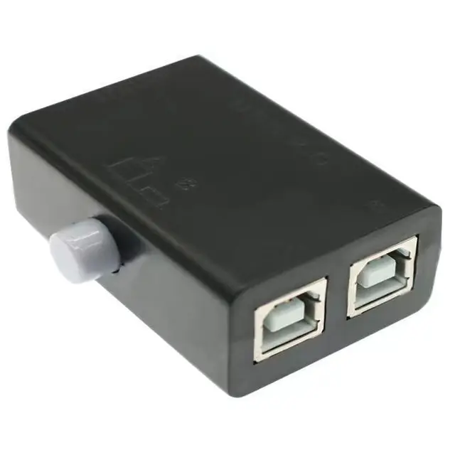 Устройство для совместного использования USB-принтера 2-в-1 выключатель совместного использования принтера 2-портовый ручной KVM коммутационный разветвитель конвертер Прямая поставка 2
