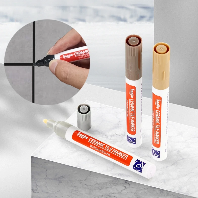 Waterproof White Grout Restorer Marker for Seam Repair and Tile Refresh