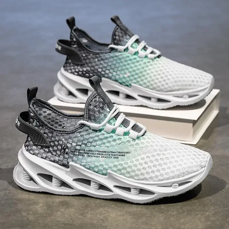 

Мужские туфли, дышащая универсальная повседневная обувь для тенниса, сетчатая поверхность, рабочая обувь, черный цвет, защита рабочей поверхности, на лето