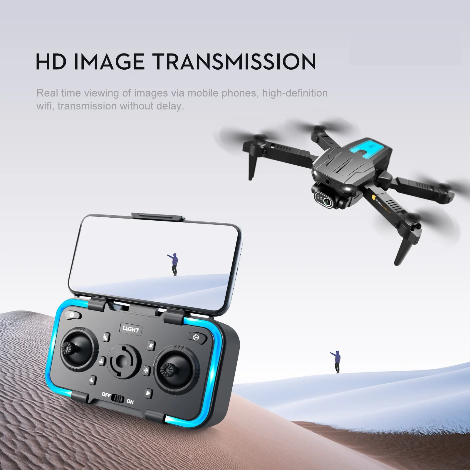 Drones avec caméra Hd 4k, photographie aérienne quadricoptère pliable, WiFi  Fpv, pression de l'air, Distance de contrôle d'altitude 100m - AliExpress