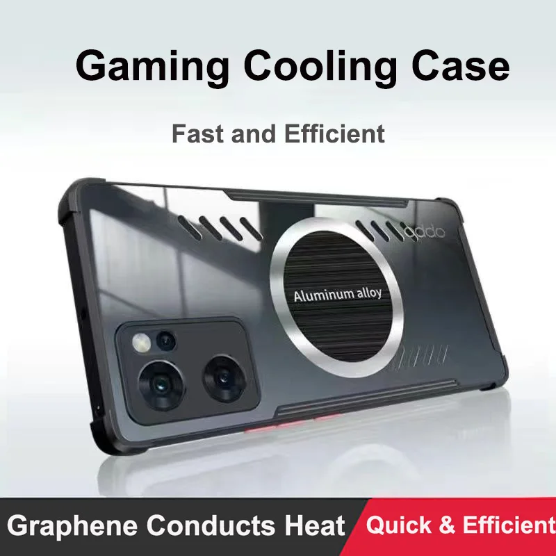 

Корпус вентилятора охлаждения для Black Shark 5 Pro, чехол из алюминиевого сплава с функцией отвода тепла и графина для Xiaomi Black Shark 5