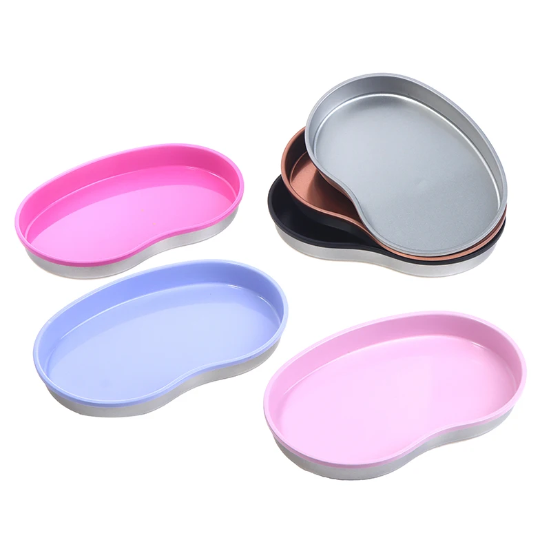 

1Pcs Stainless Steel Nail Art Equipment Plate Doctor Surgical Dental Tray False Nails Dish Tools Cosmetic Storage Tray