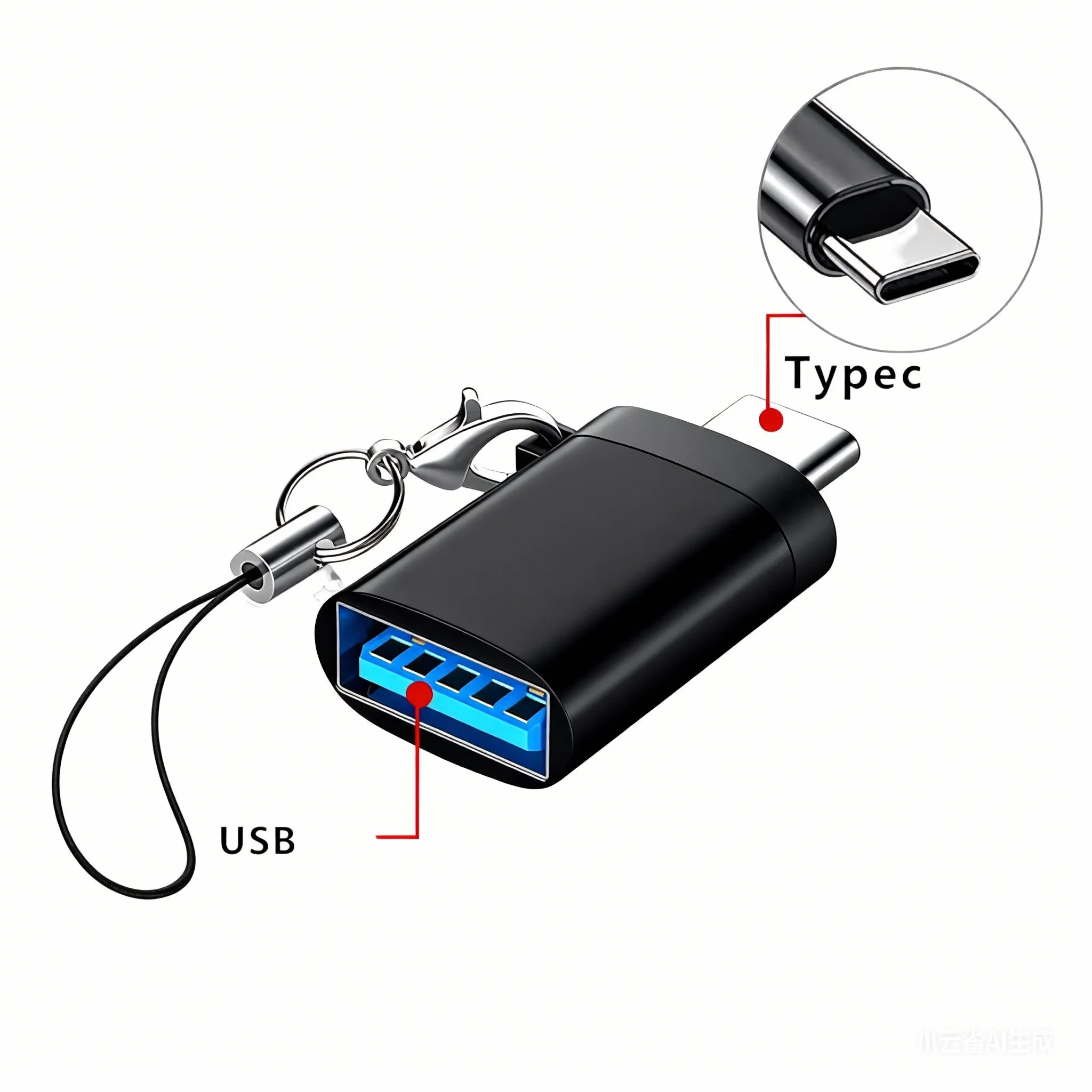Universal OTG Type C to USB Micro Adapter