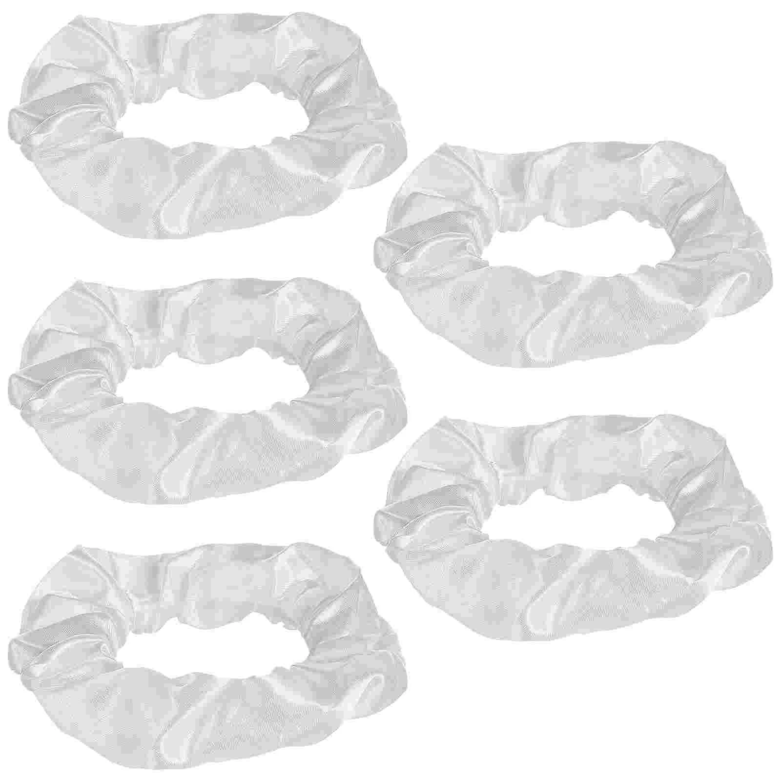 

5pcs Hair Perfumes Cloth Hair Rope Ponytail Holders Hair Accessories for White