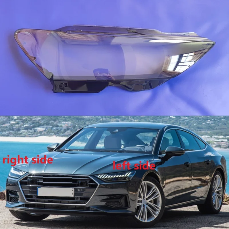 

For Audi A7 RS7 2018 2019 2020 2021 2022 Front Headlamp Shell Transparent Lampshade Headlights Glass Cover Auto Lens Lamp Shade