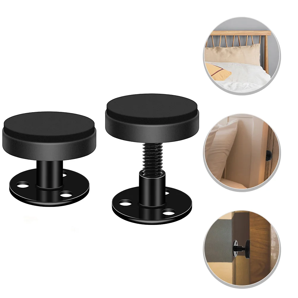 

2 Pcs Holder Bedside Anchor Headboards Adjustable Frame Fixers Metal Stoppers for