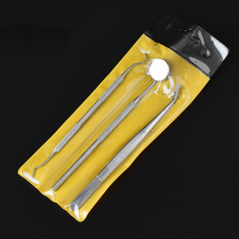 1pcs Dental Instrument Dentist Kit Tooth Cleaning Tools Mouth Mirror Probe Hook Pick Tweezer Set Dentistry Prepare Tool