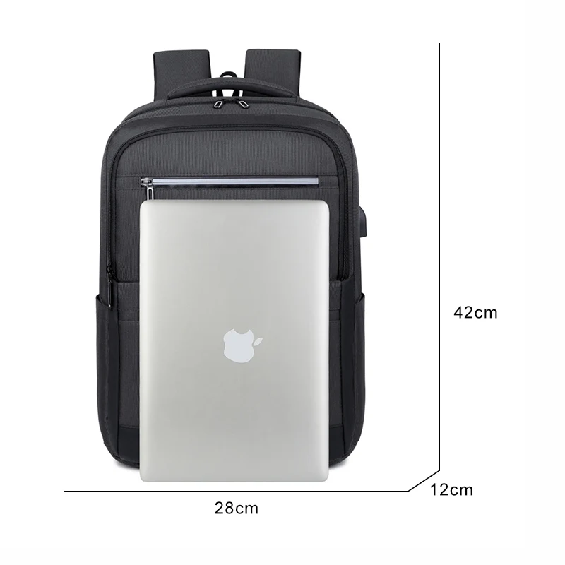 2024 New Business Portable Backpack Large Capacity Multi-Function Laptops Bag USB Charge Men's Backpack Waterproof Nylon Bag