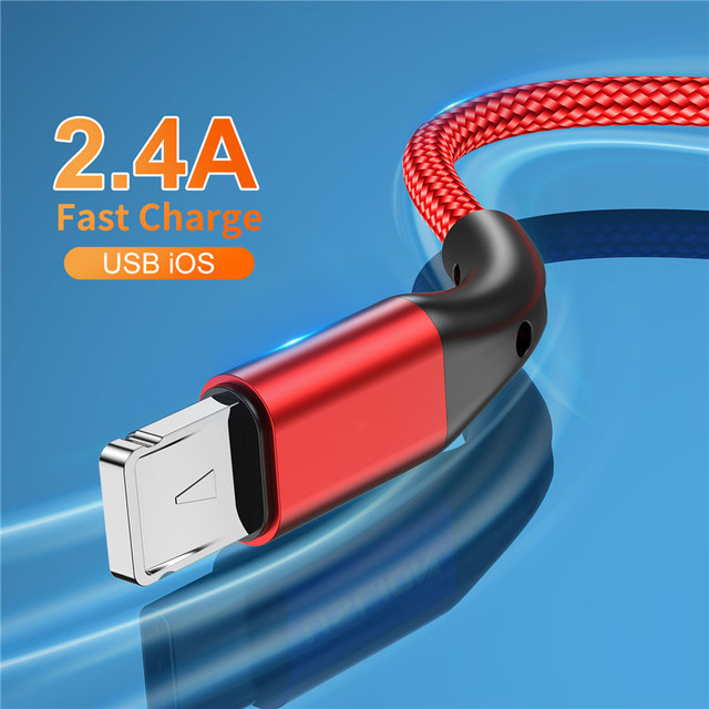 USB Cable For iPhone Cable 11 12 13 Pro Max Xs Xr X SE 8 7 6 Plus 6s iPad Air Mini Fast Charging Cable For iPhone Charger