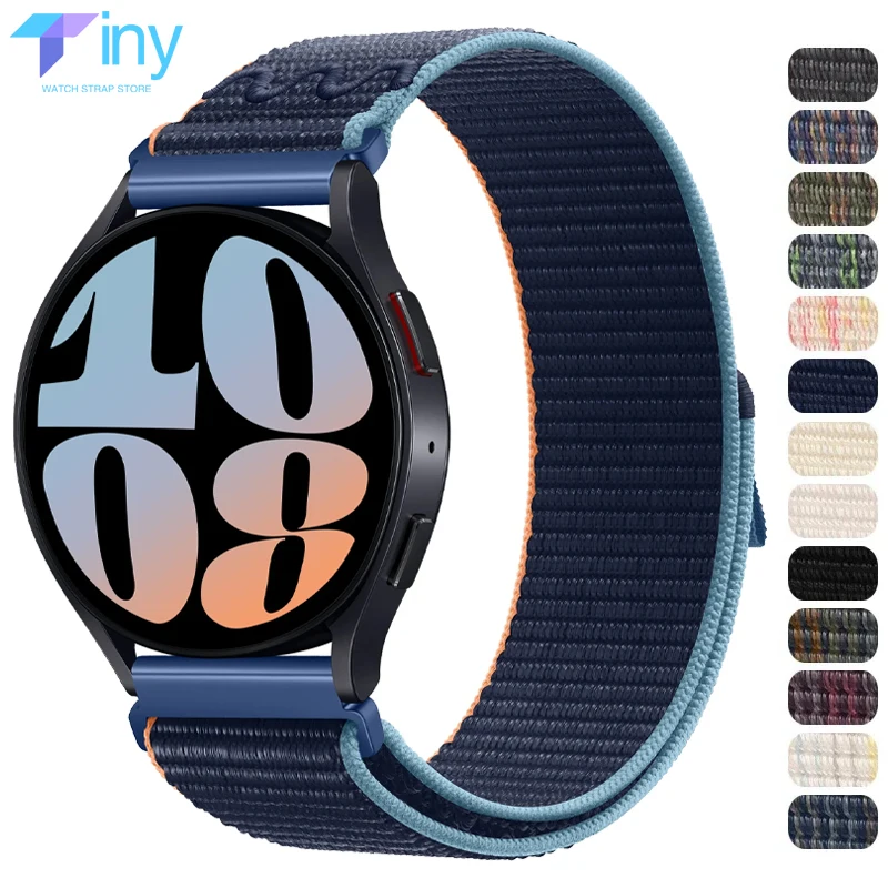 

20mm 22mm Strap for Samsung Galaxy Watch 6 5 4 40/44mm Band 6Classic 43 47mm Active 2 Gear S3 Nylon Bracelet for Huawei Correas