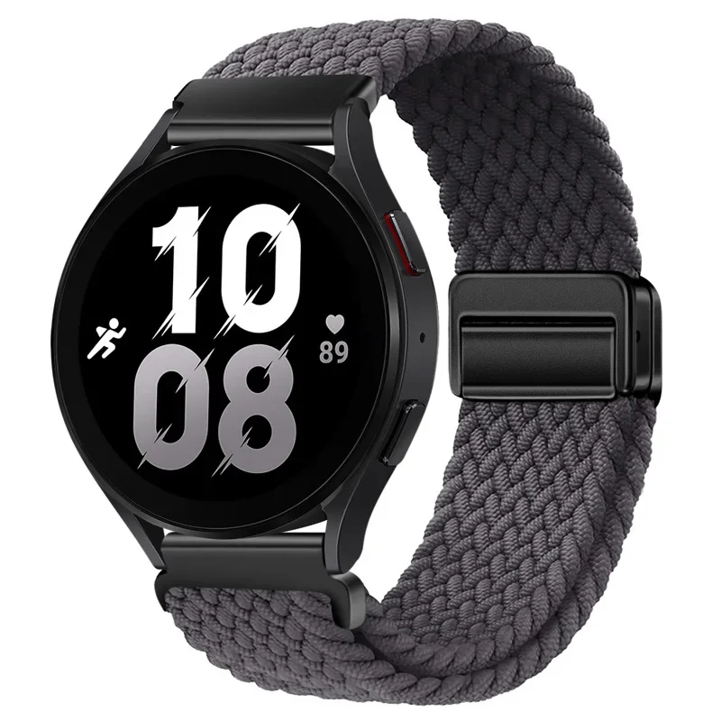 Braided Nylon Magnetic Watch Strap - 20/22mm, Comfortable Bracelet Design