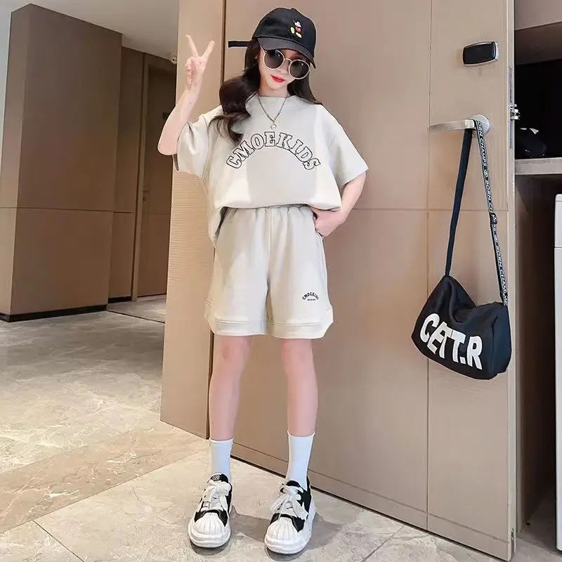 

Hot Sale Girl Toddler Fashion Outfit Suit 2023 2PS Short Sleeve Panties New Set Kid Clothing Clothes Sports Boutique T-Shirts