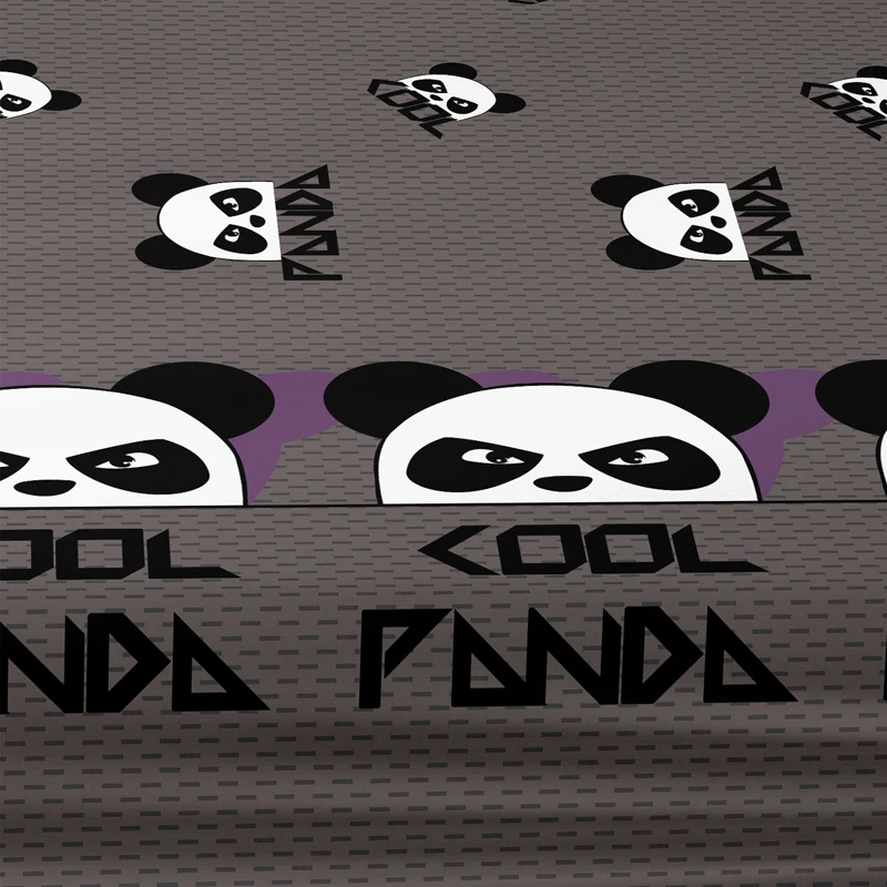 1 Cartoon Cute animal panda printed matte Fitted Sheet, bedroom printed bed cover, bedding (excluding pillowcases) 5