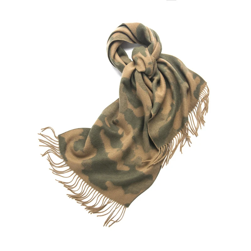 

2022 Winter 100% Wool Print Scarves Luxury Cashmere Scarf Ladies Hijab Neck Long Shawls and Warps Pashmina Bandana Female Hijabs