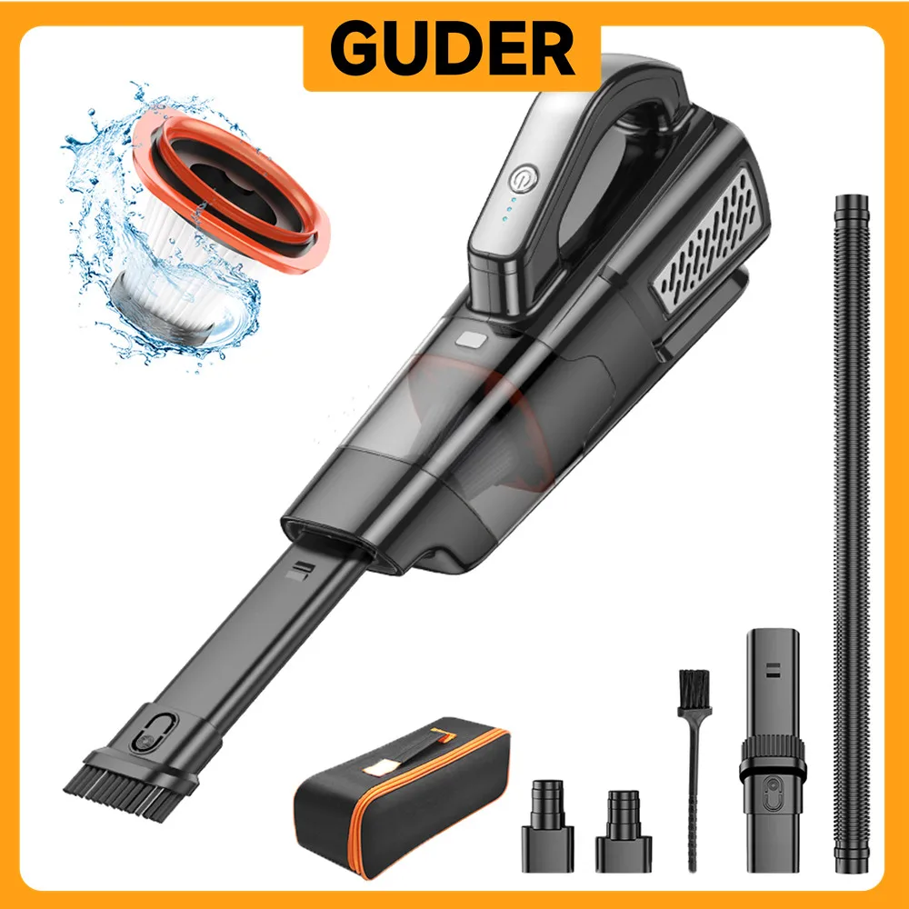 

GUDER 98000Pa 2 Speed Wireless Vacuum Cleaner 120W 7500mAh Battery Cyclone Suction MINI Handheld Vacuum Cordless House Cleaning