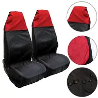 Seat Cover Waterproof 2Pcs Universal Car Auto Van Heavy Duty Protector Case 1