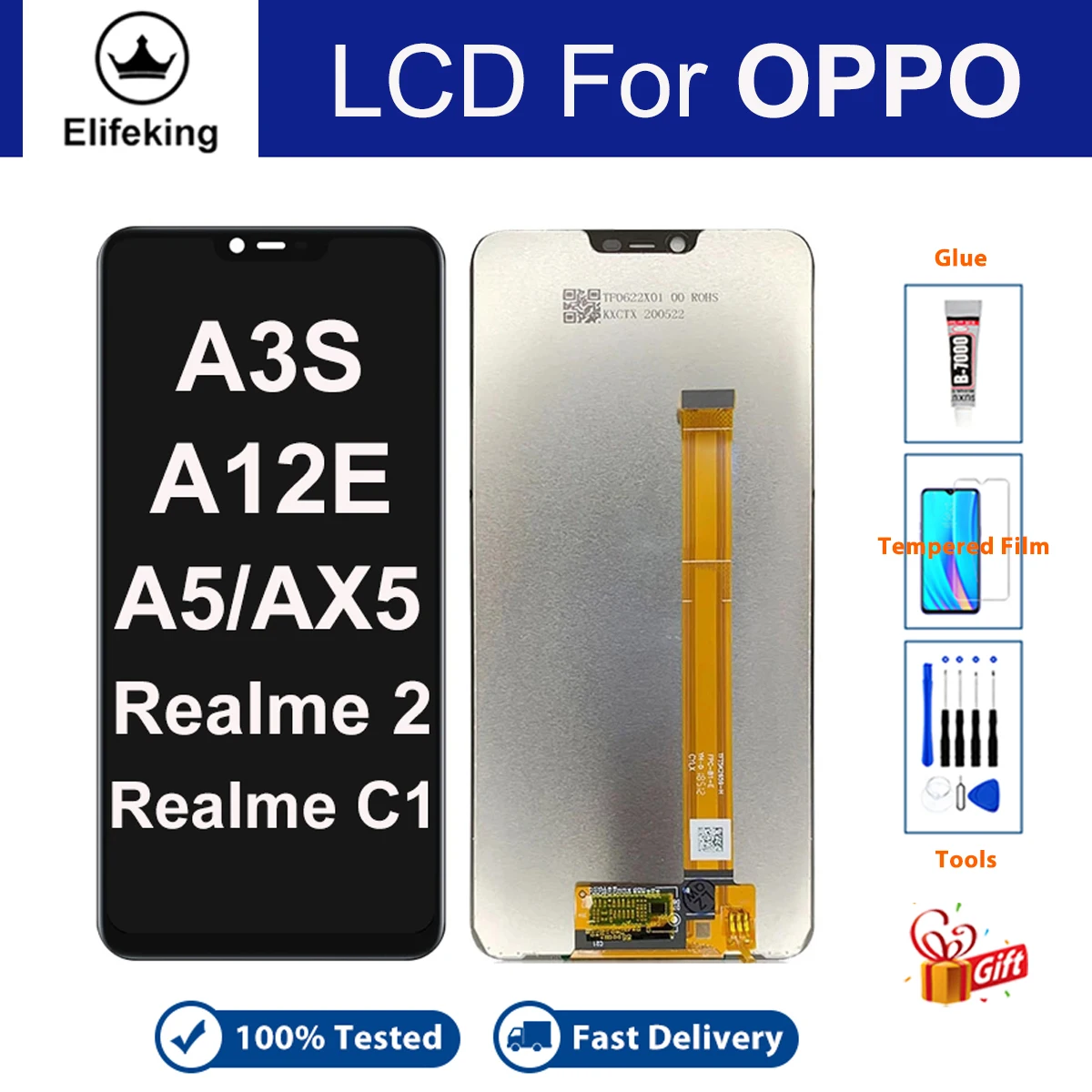 Экран для OPPO A3S A5 AX5 A12E Realme 2 Realme C1 ЖК-дисплей сенсорный экран для CPH1803 CPH1853 CPH1805 дигитайзер Замена