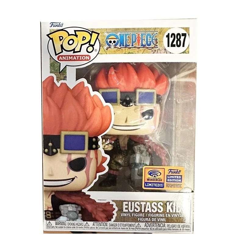 thumbnail image 5 of NUEVA figura de acción FUNKO POP ONE PIECE de la serie Whitebeard 1270 limitada Gol D. Roger 1274 Eustass Kid 1287, modelo de juguetes para regalar, 5 of 5
