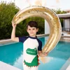 Swimbobo New Style Over 3 Years Old Baby Moon Underarm Inflatable Thicken PVC Floating Ring Water Toys Children Swimming Floats 2