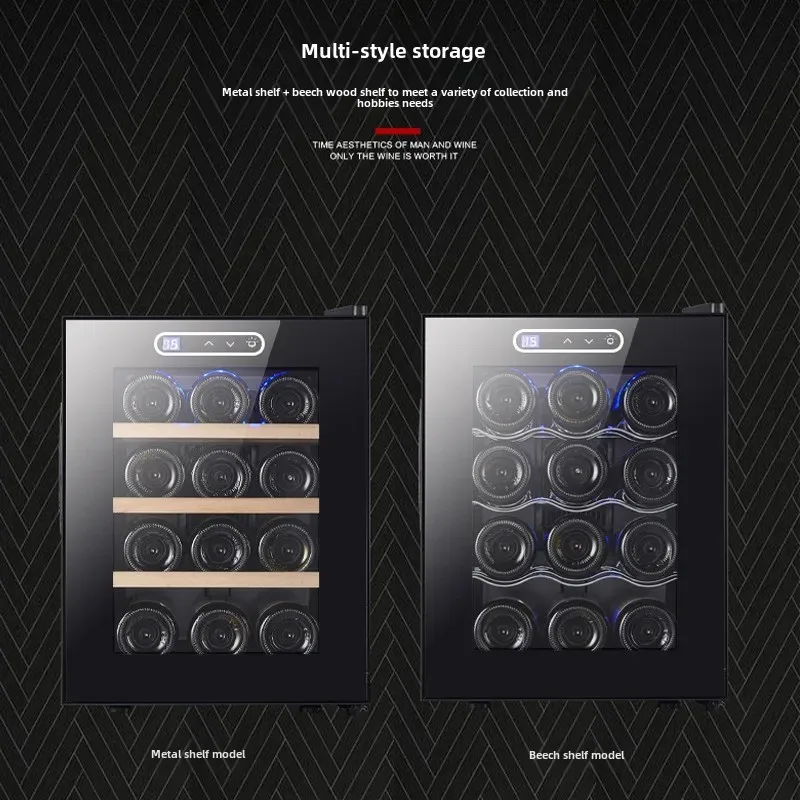 Best Seller 12-Pack Miniature Home Use Wine Fridge Electronic Temperature Control Wine Cabinet Direct From Manufacturer