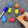 10pcs Children Pencil Holder School Students Writing Posture Random Colors Silicone Pen Aid Grip Posture Correction Device 4