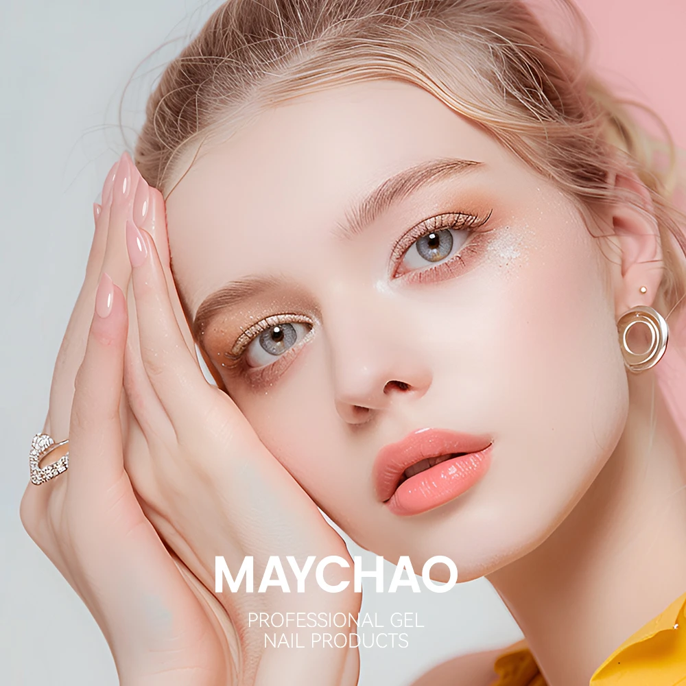 MAYCHAO 네일 젤 폴리쉬 닦아내지 않는 탑 코트 베이스 코트 프라이머 UV LED 12ml 인핸서 바니시 반영구적 네일 아트 바니시 흡수