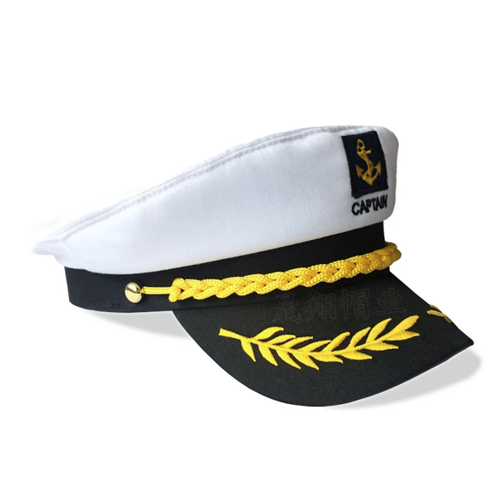 Unisex Boat Ship Sailor Captain Navy Marine Admiral Hat Adjustable Men Women Costume Party Fancy Dress Accessories sailor hat