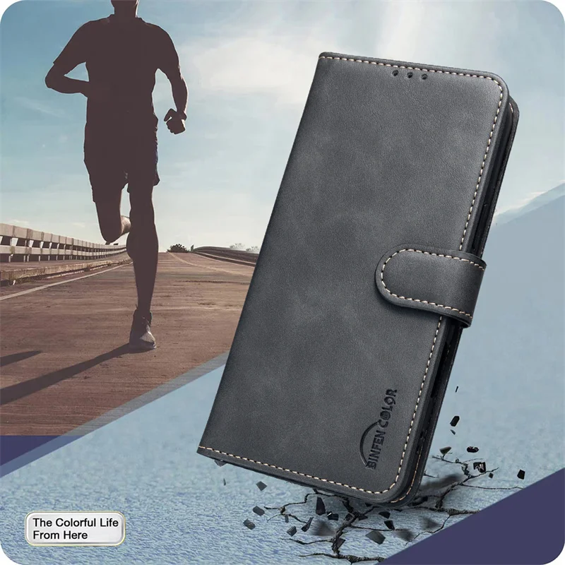 Leather Wallet Flip Phone Case - Stylish and Durable Protection